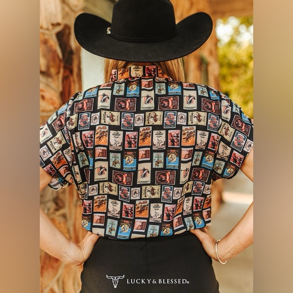 Rodeo Poster Button-Down - Picture 2 of 2